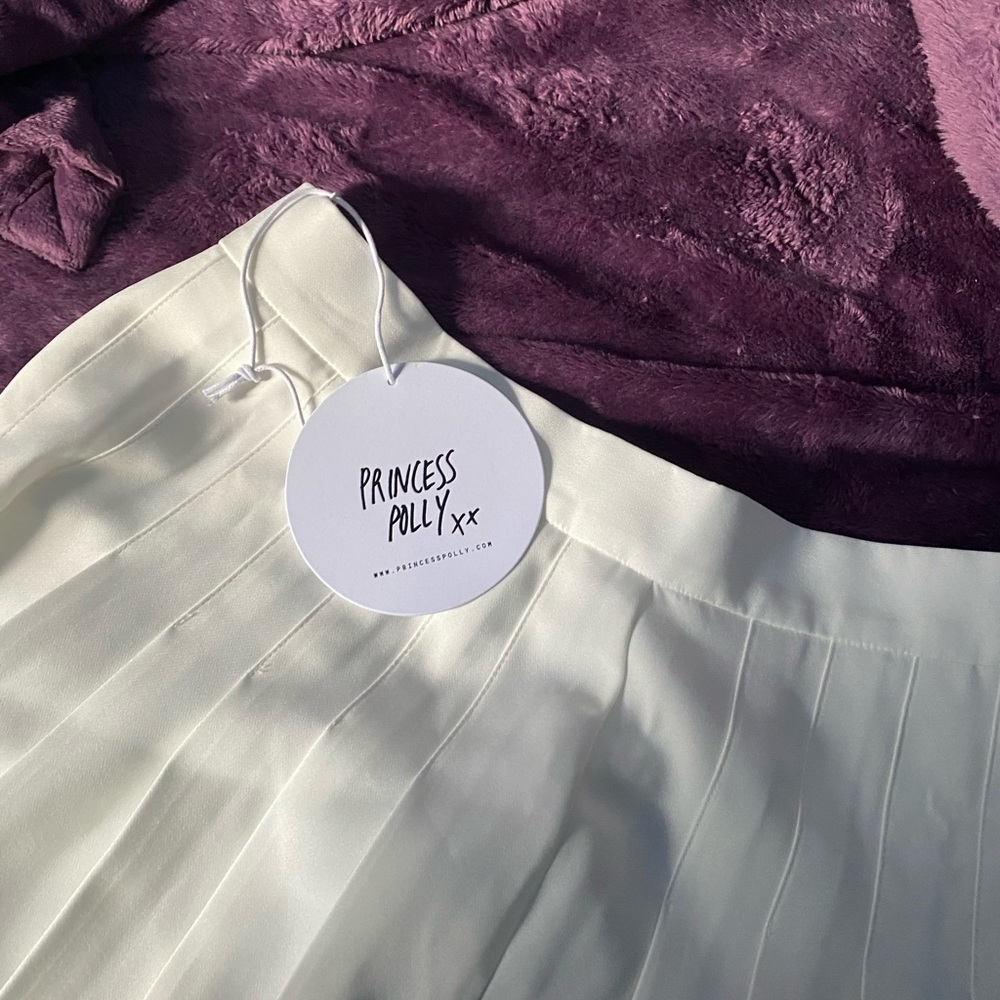 BEAND NEW! Princess Polly white tennis skirt
